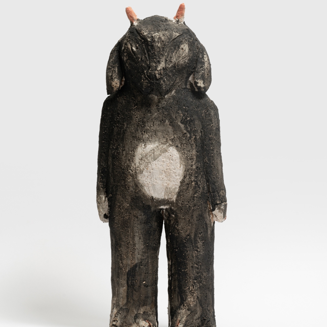 Humanoid Lamb - Handmade Coarse Pottery