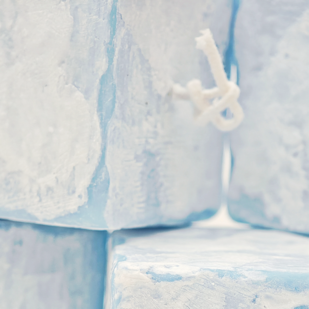 Pale Wave Square Candle - Handmade Candle