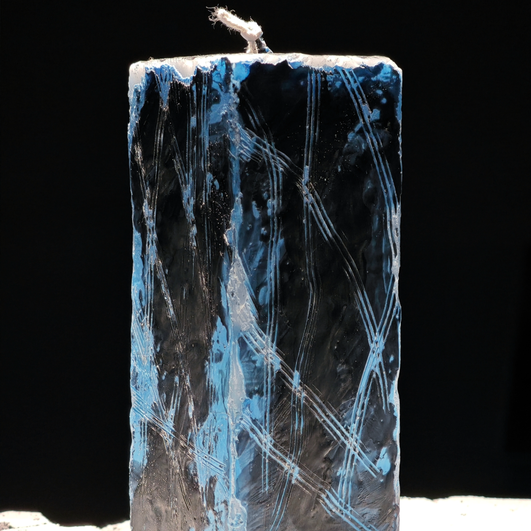 Interwoven Color Pillar Candle Set- Handmade Candle