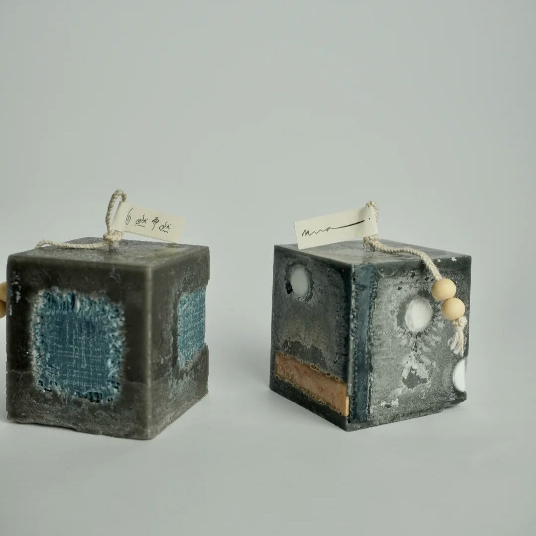 Stone Texture Candle--Handmade Candle