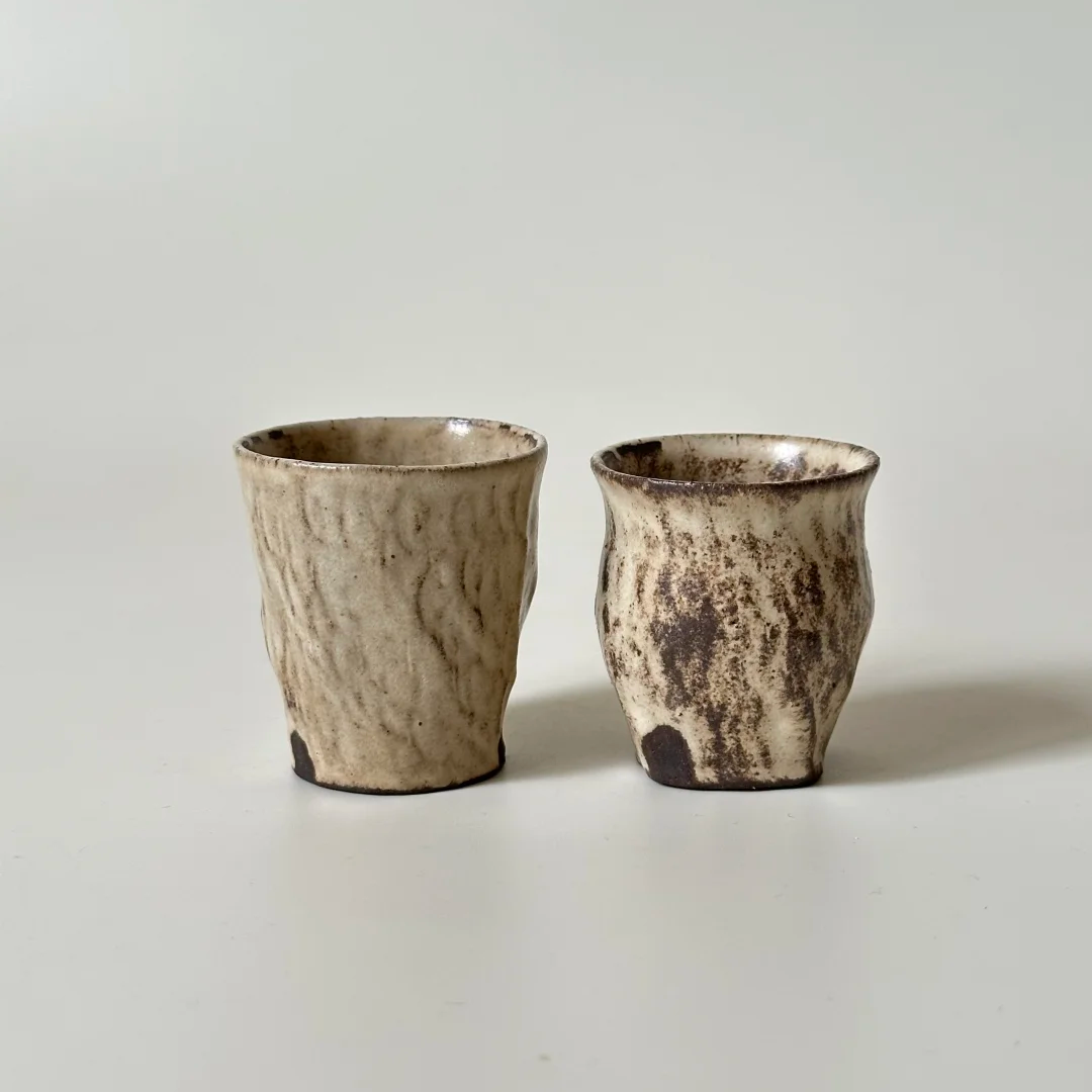 Withered Texture Cup - Handmade Ceramic