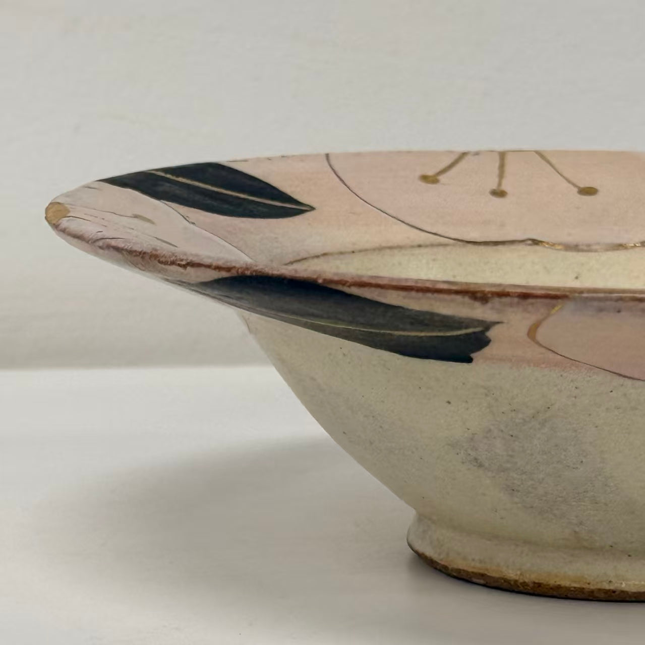 Perched Sparrow Plate - Handmade Ceramic