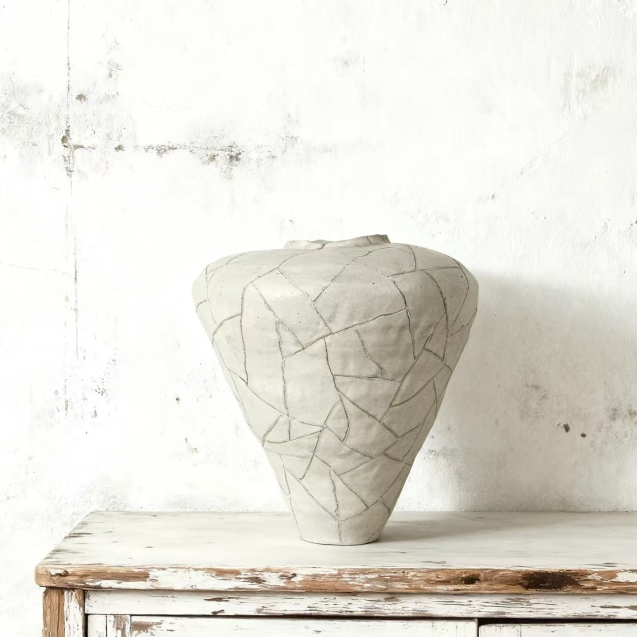 Crackle Texture Vase - Handmade Ceramic