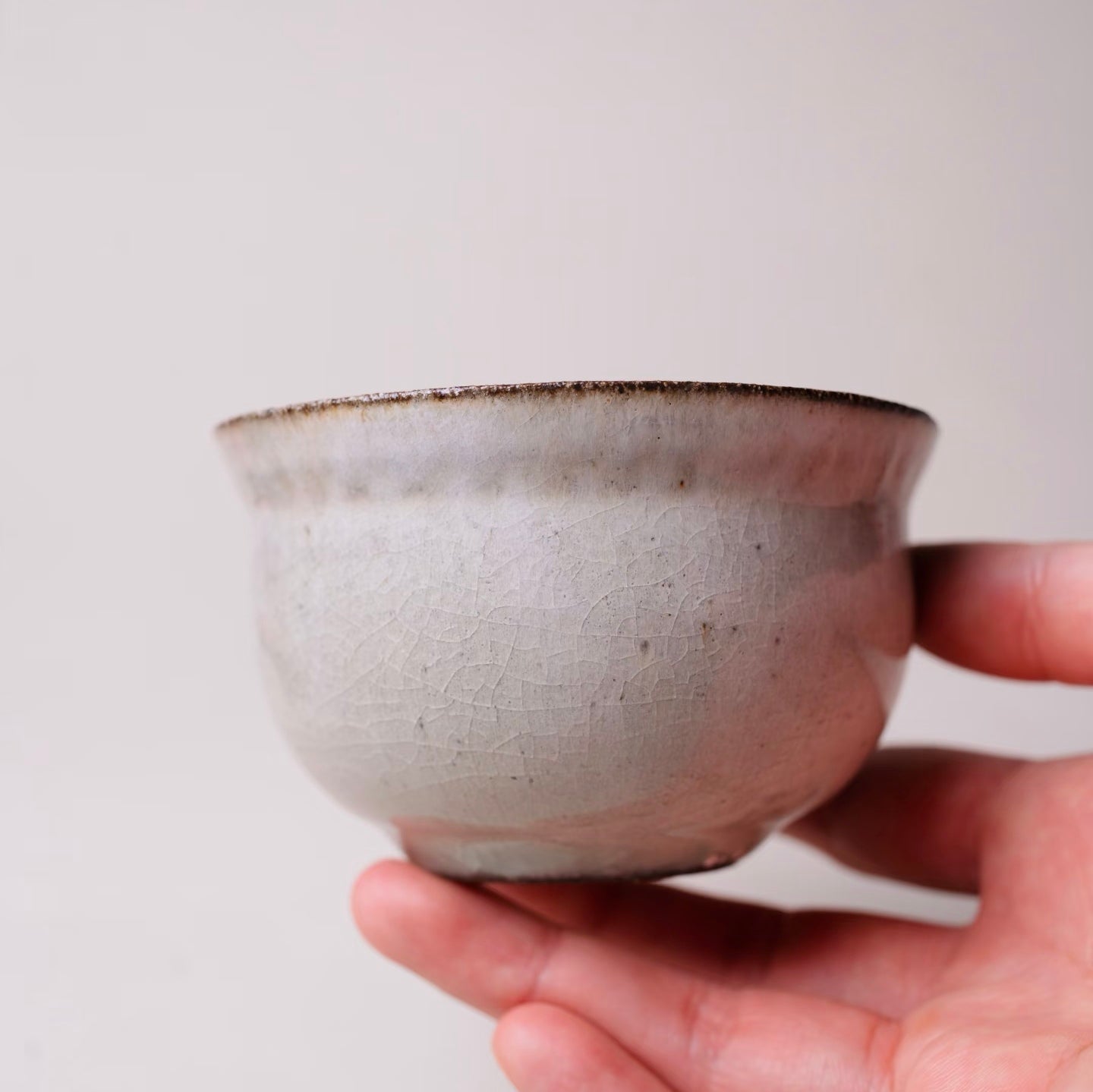 Pink-Glazed Bowl--Handmade Ceramic