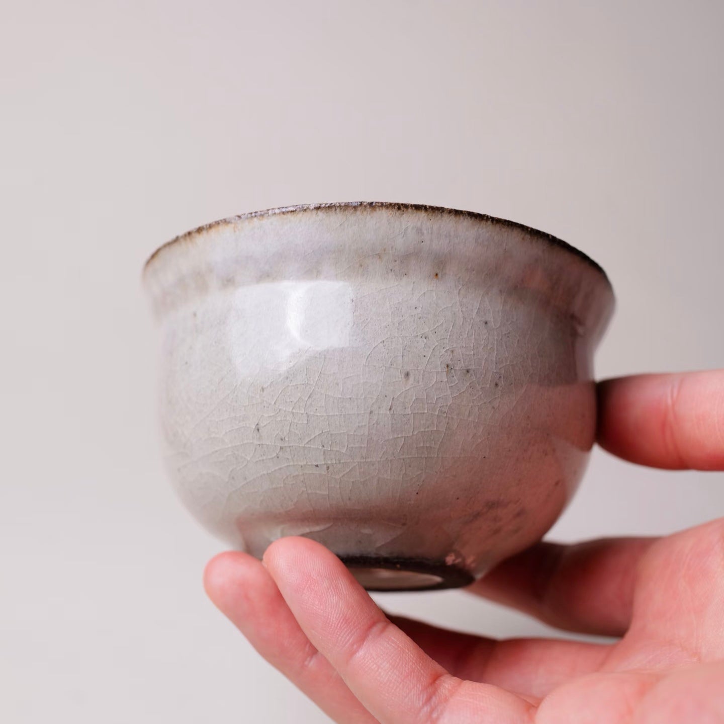 Pink-Glazed Bowl--Handmade Ceramic