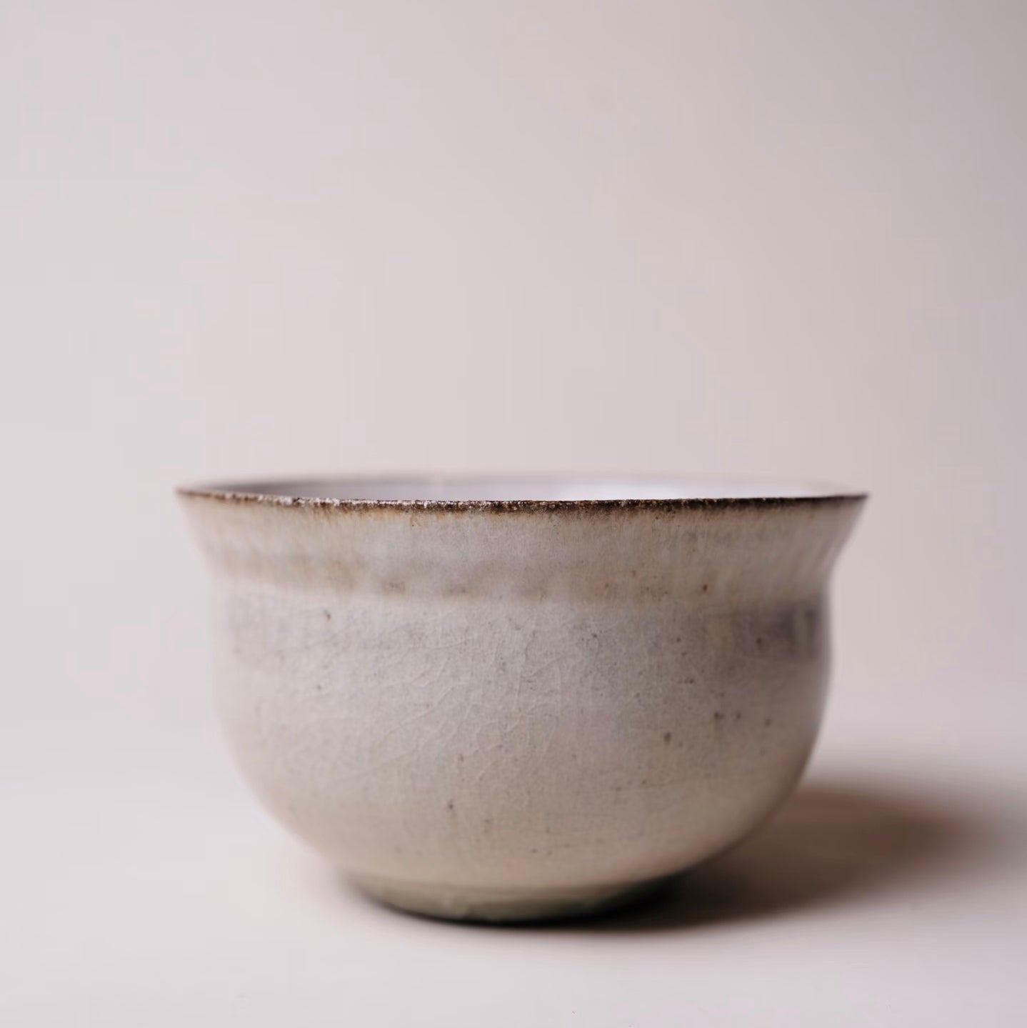 Pink-Glazed Bowl--Handmade Ceramic