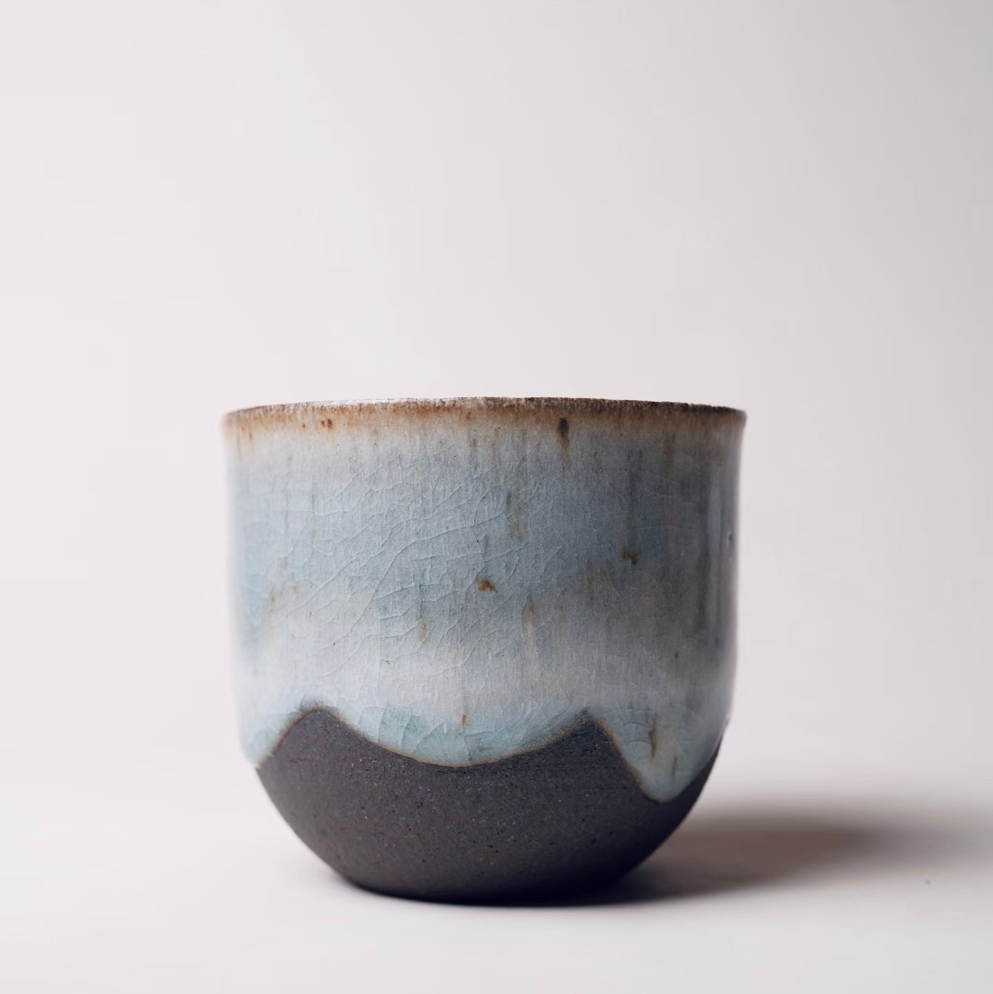 Ice Crackle Glaze Cup--Handmade Ceramic
