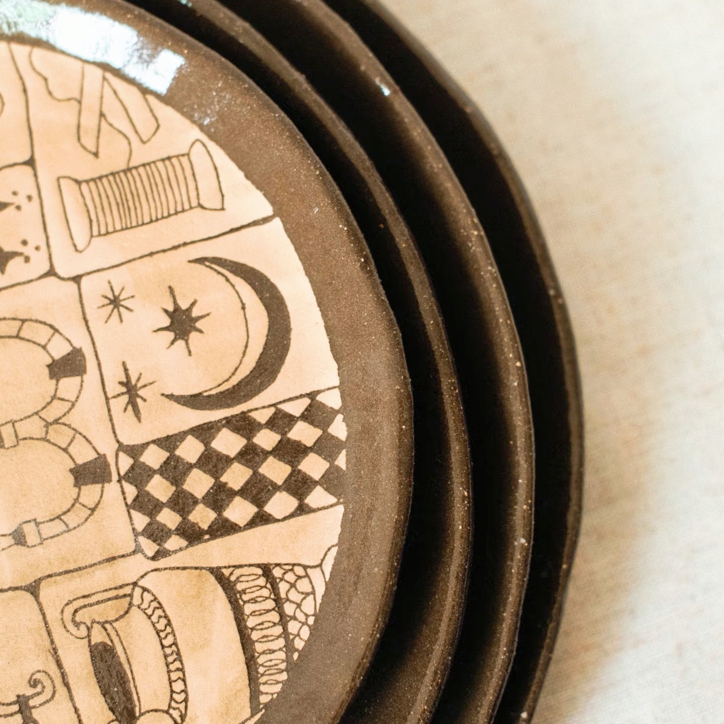 Communion Plate-- Handmade Ceramic