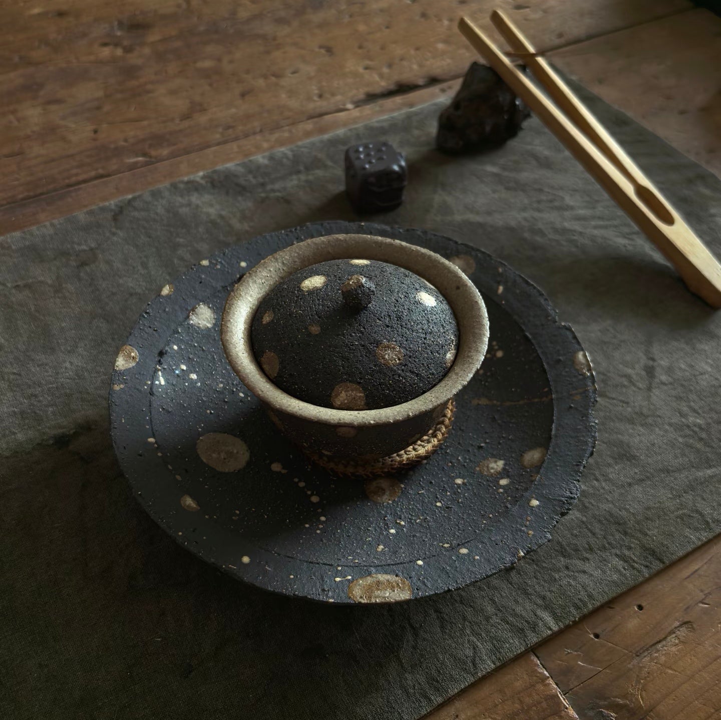 Star-Glazed Set-- Handmade Ceramic