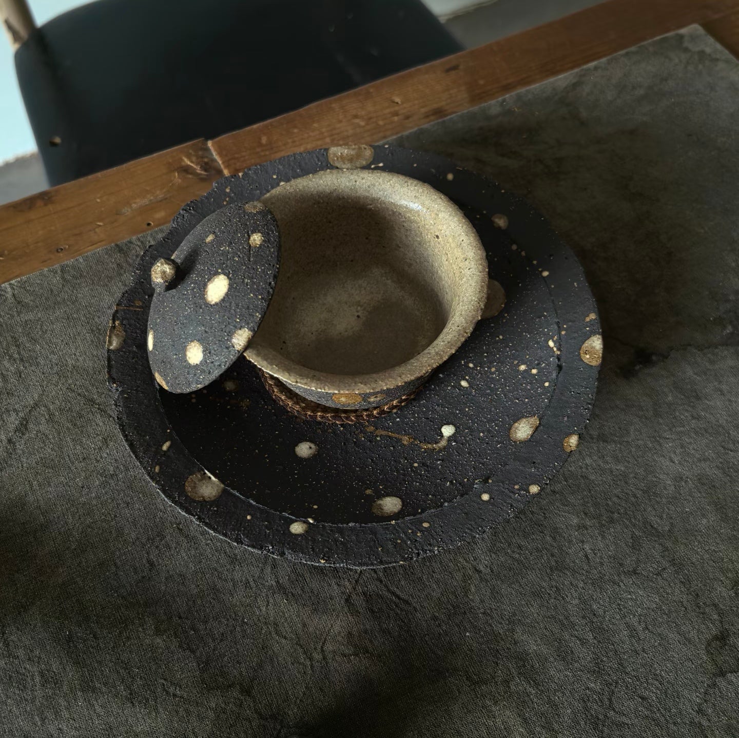 Star-Glazed Set-- Handmade Ceramic