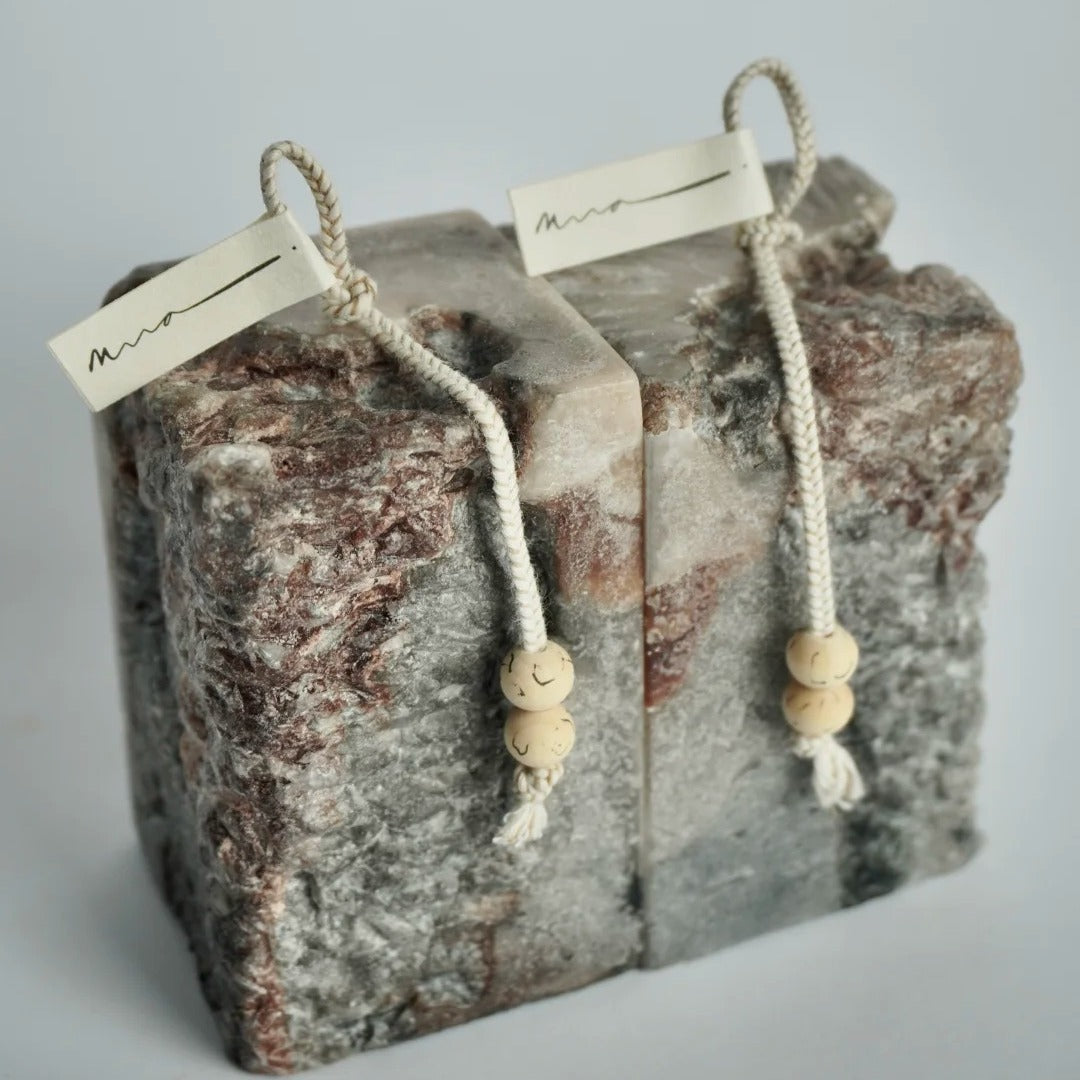 Tree Bark Texture--Handmade Candle