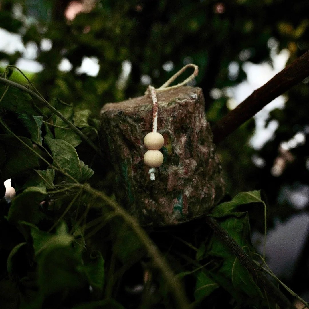 Tree Bark Texture--Handmade Candle