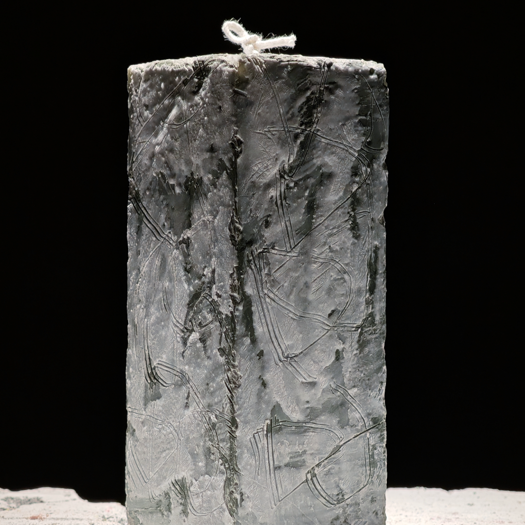 Interwoven Color Pillar Candle Set- Handmade Candle