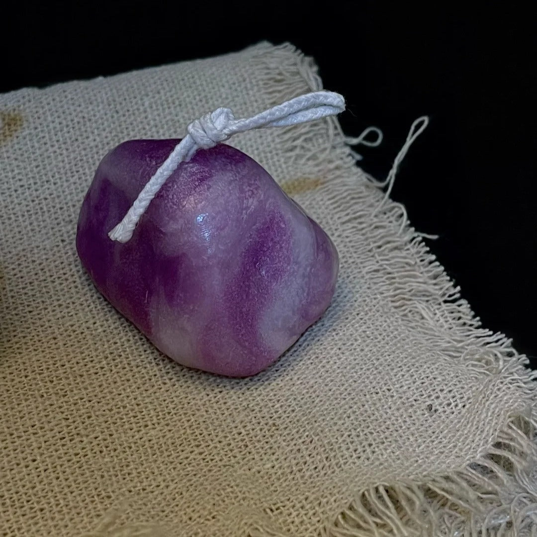 Colorful Jade Stone Candle - Handmade Candle