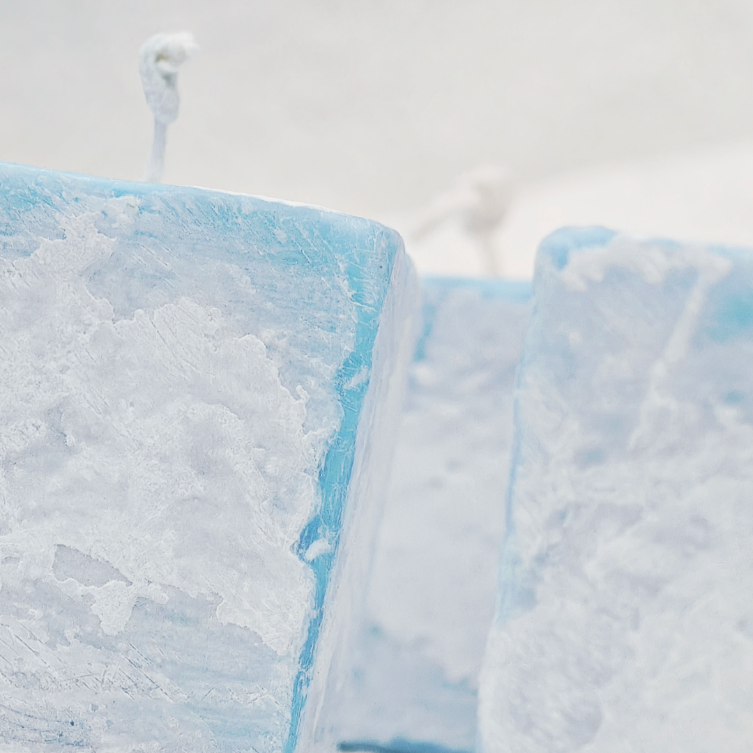 Pale Wave Square Candle - Handmade Candle