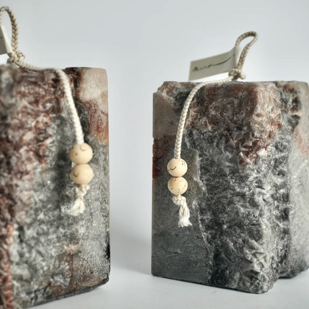 Tree Bark Texture--Handmade Candle