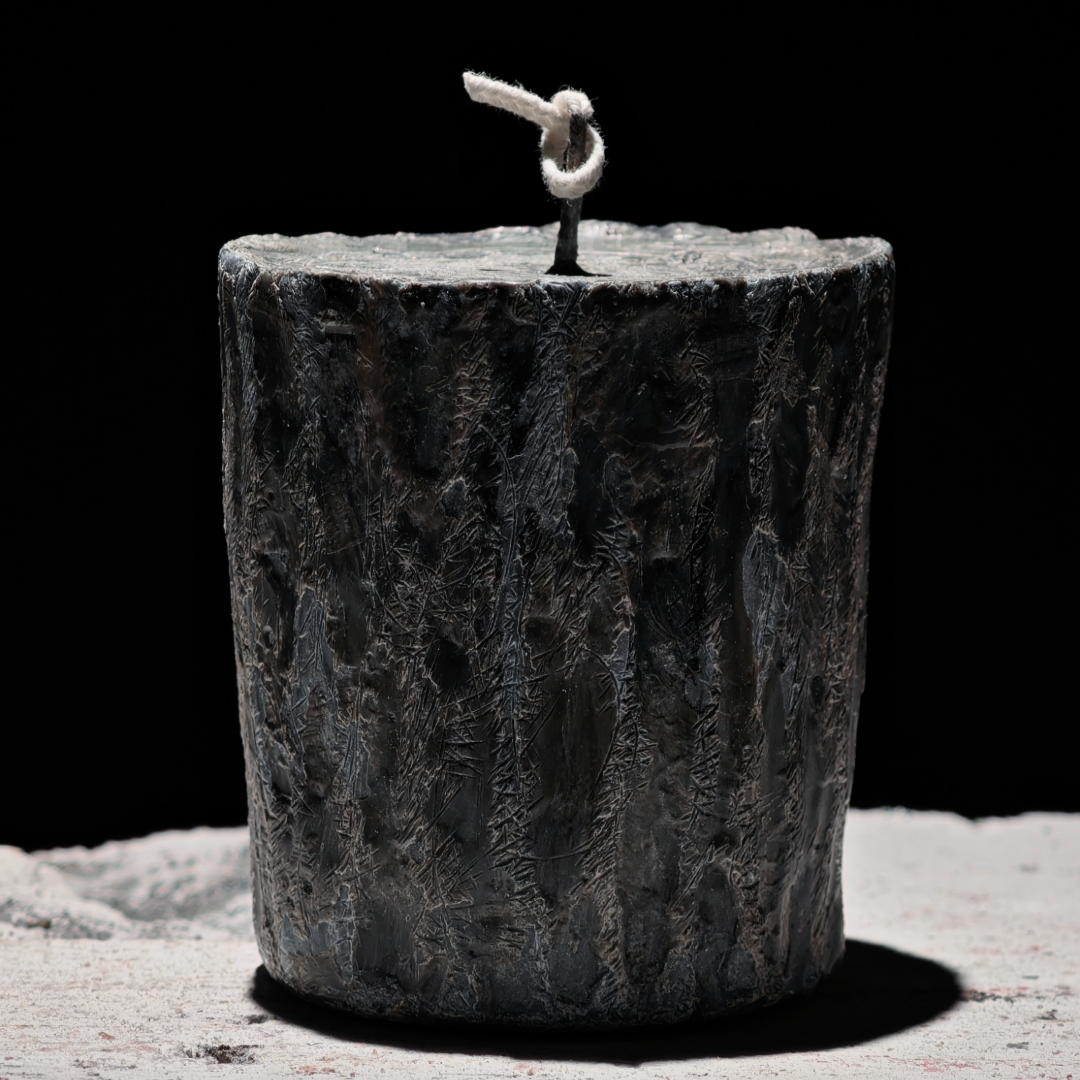 Rock Texture Column Candle Set - Handmade Candle