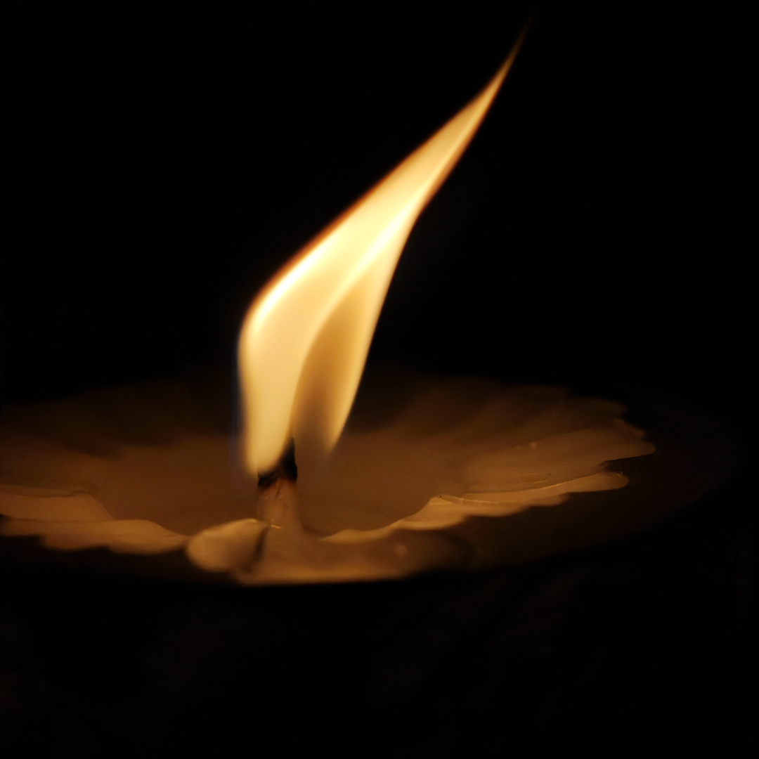 Floral Texture Pillar & Square Candle Set - Handmade Candle