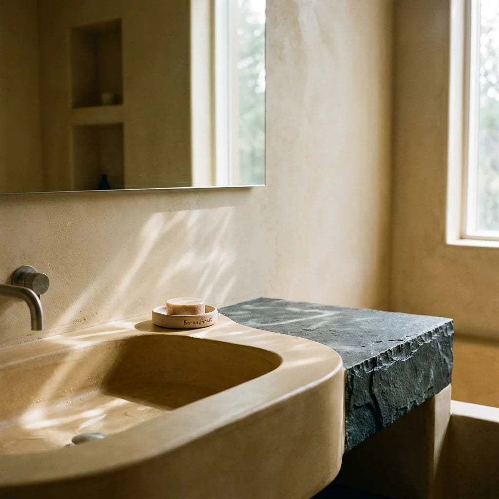 The Monolithic Basin: Why Plaster Sinks and Raw Stone Vanities are Redefining Bathrooms in 2026