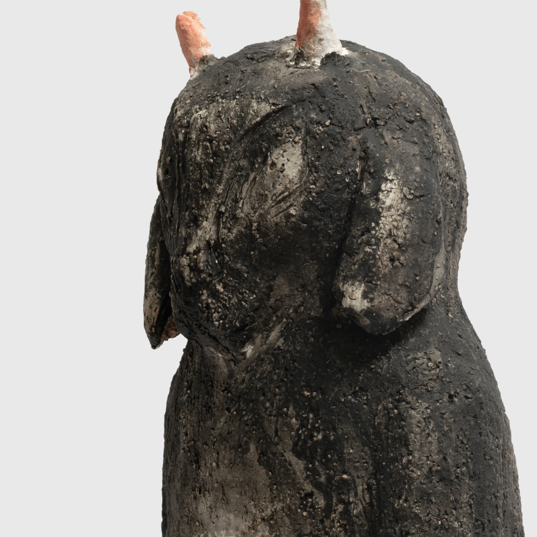 Humanoid Lamb - Handmade Coarse Pottery