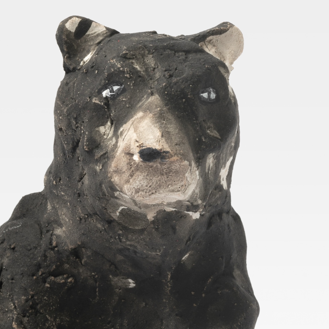 borealforest-handmade-playful-black-bear-handmade-coarse-pottery-ceramic-sanctuary-detail-3