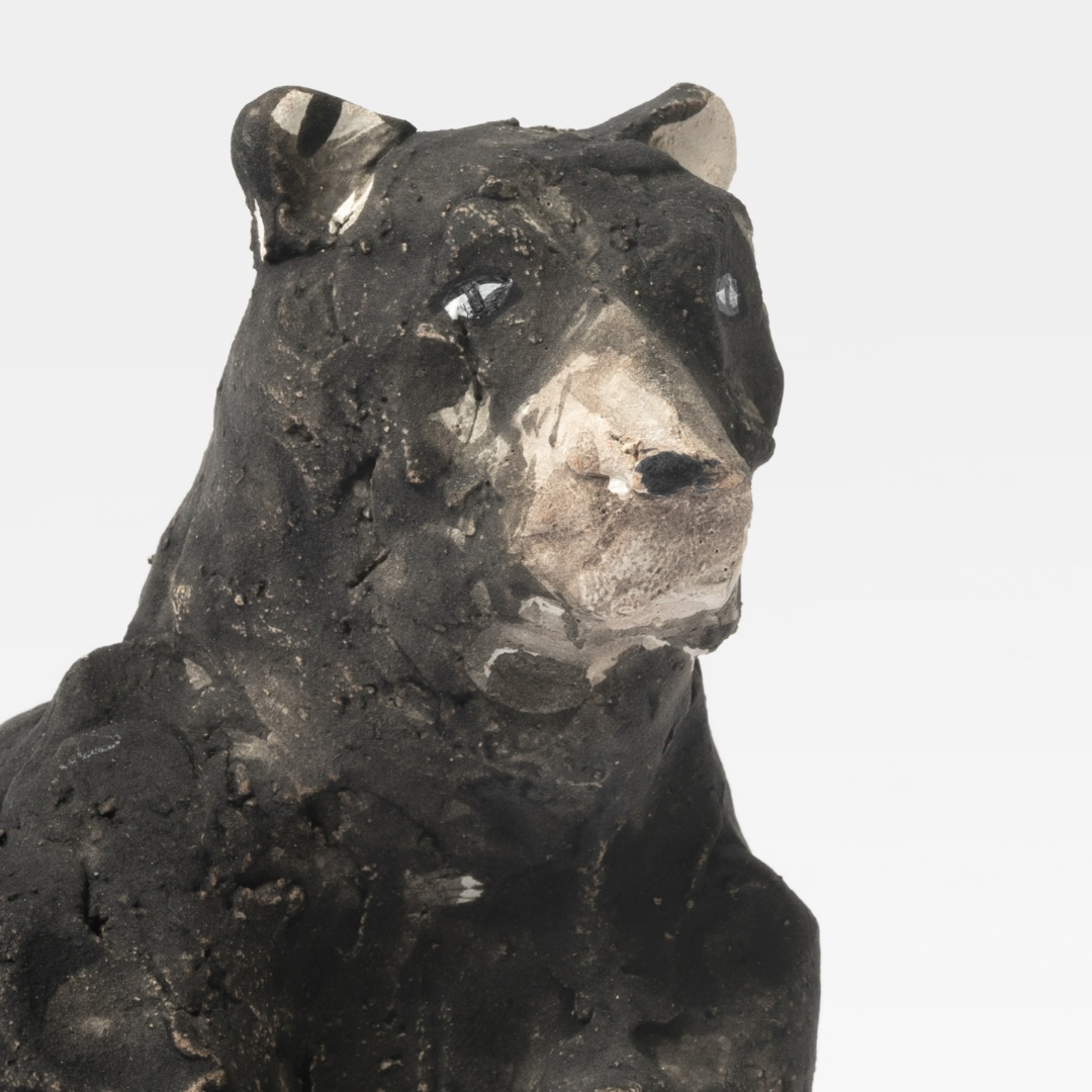 borealforest-handmade-playful-black-bear-handmade-coarse-pottery-ceramic-sanctuary-detail-4