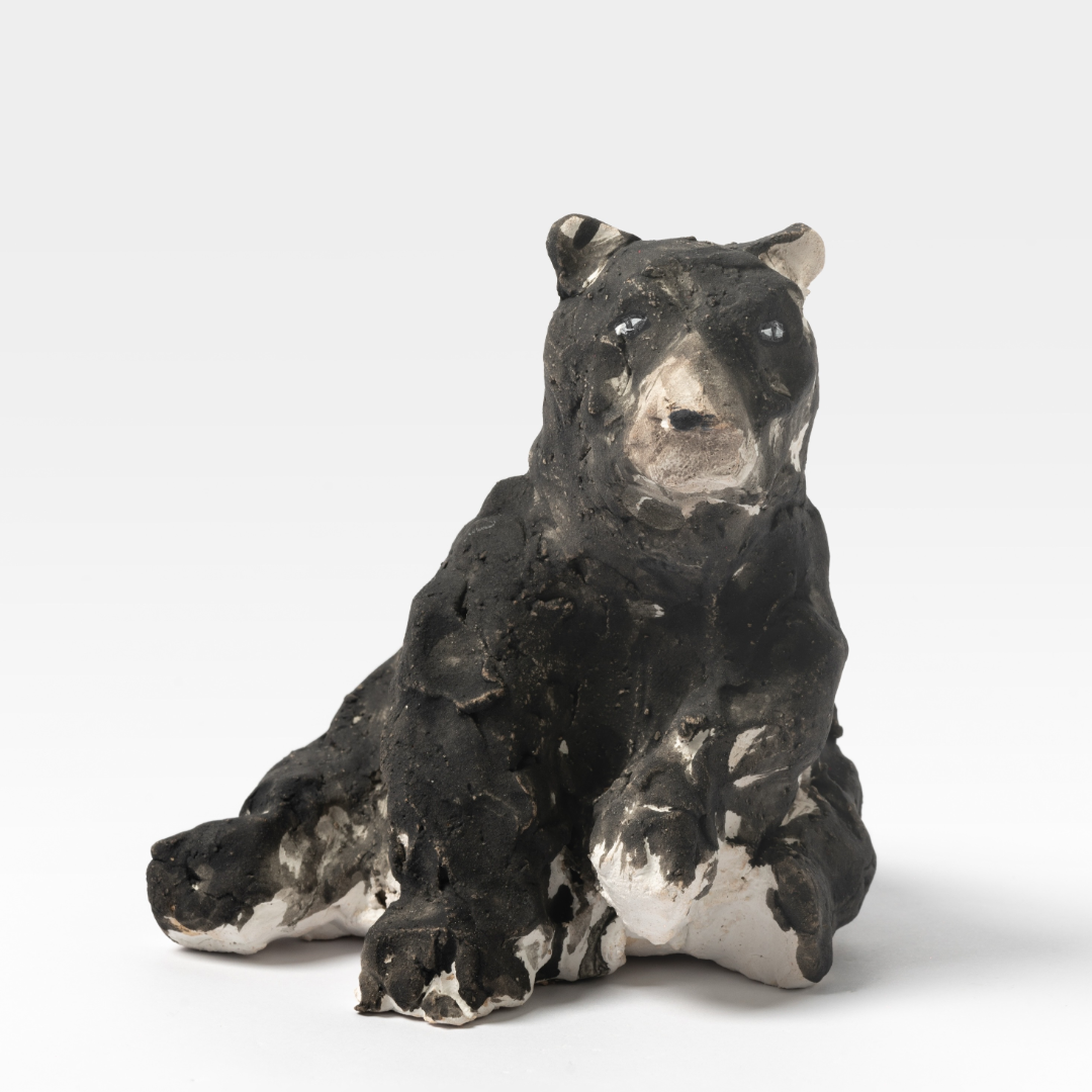 borealforest-handmade-playful-black-bear-handmade-coarse-pottery-ceramic-sanctuary-detail-1