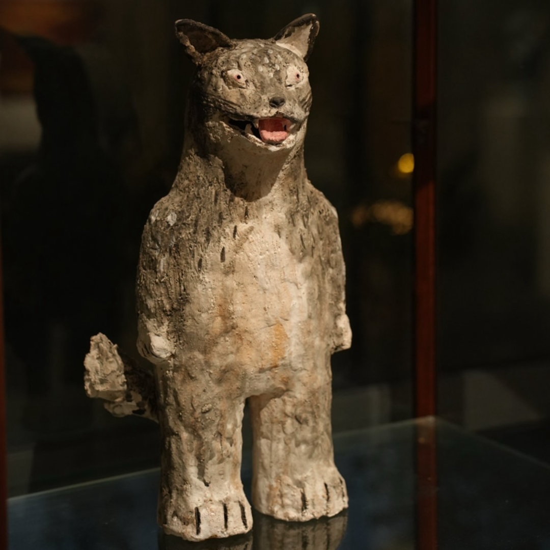 Humanoid Wolf - Handmade Coarse Pottery