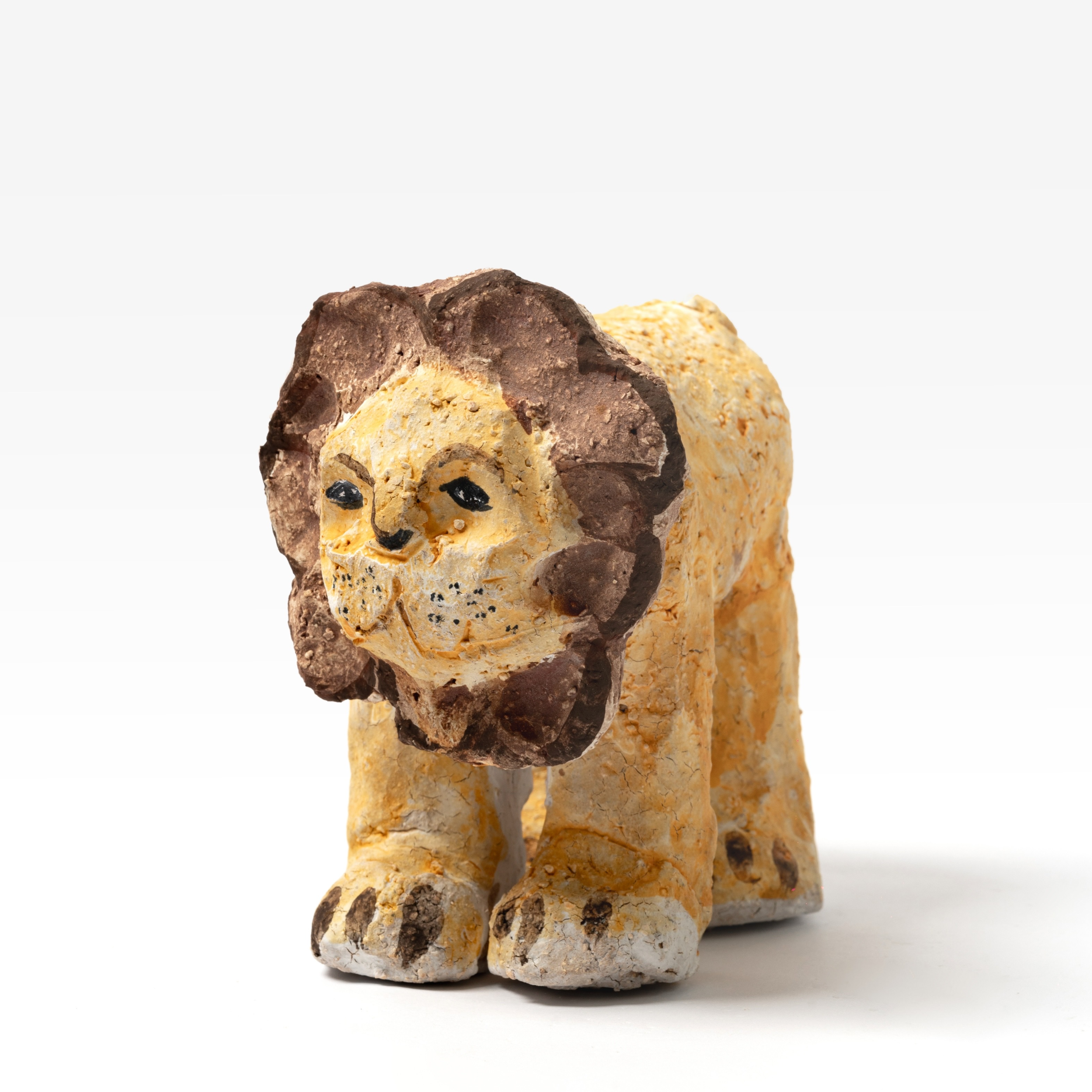 Warm-Maned Lion Cub - Handmade Sculpture