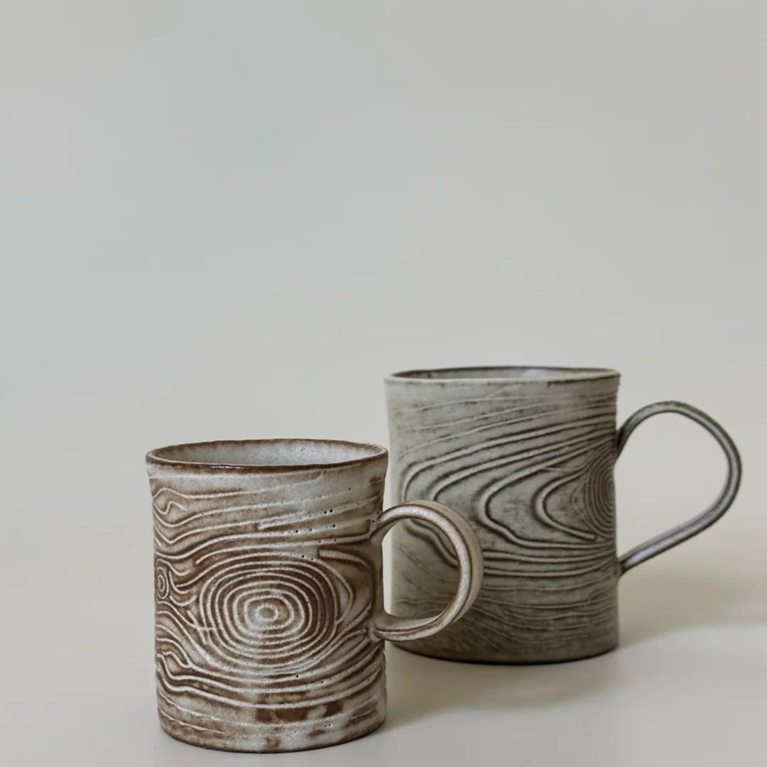 Growth Ring Mug Set - Handmade Ceramic
