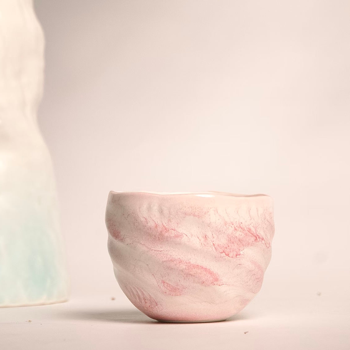 Pink Mist Cloud Cup - Handmade Ceramic