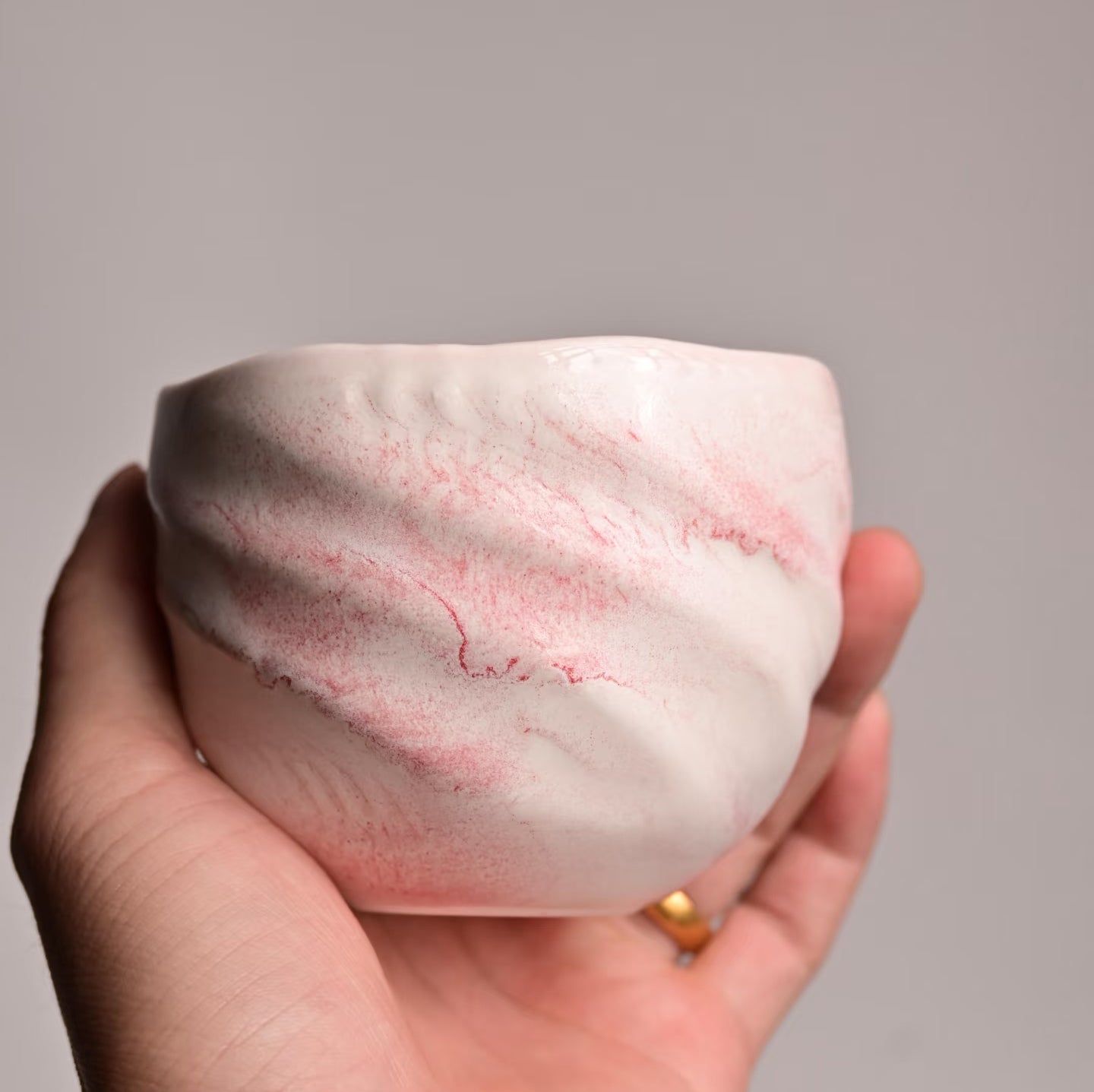 Pink Mist Cloud Cup - Handmade Ceramic