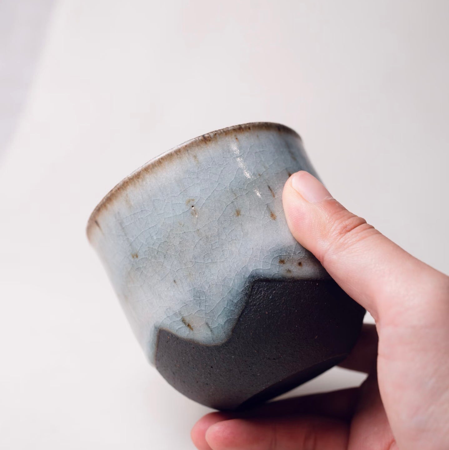 Ice Crackle Glaze  Cup--Handmade Ceramic