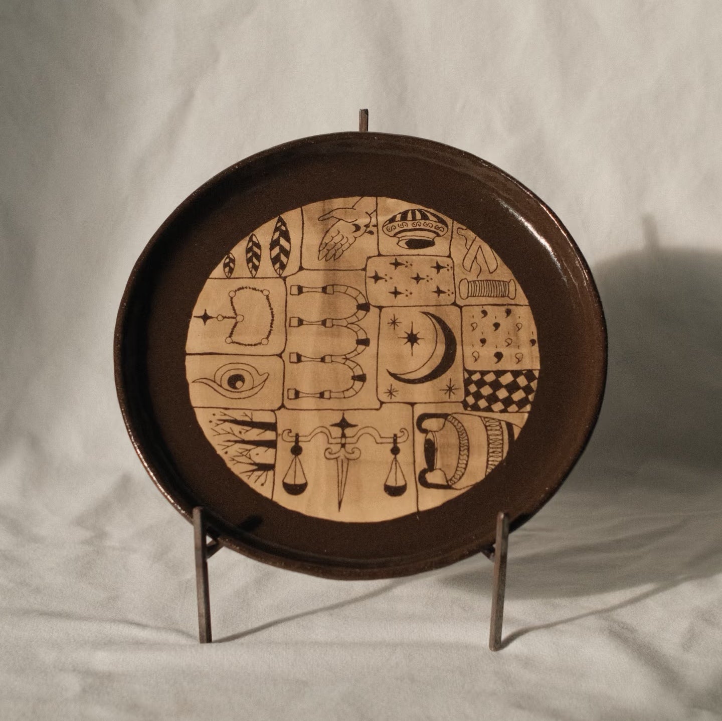 Communion Plate-- Handmade Ceramic