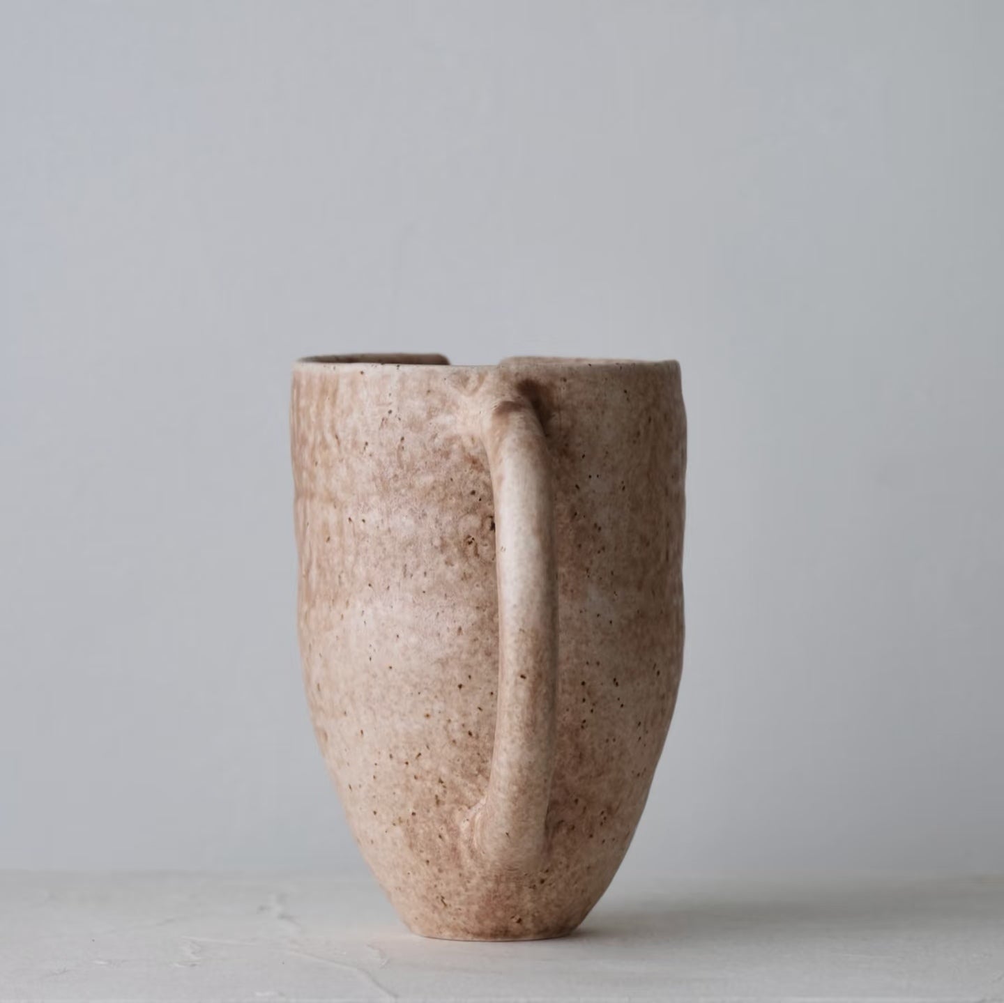 High Simple Heart Kettle-- Handmade Ceramic