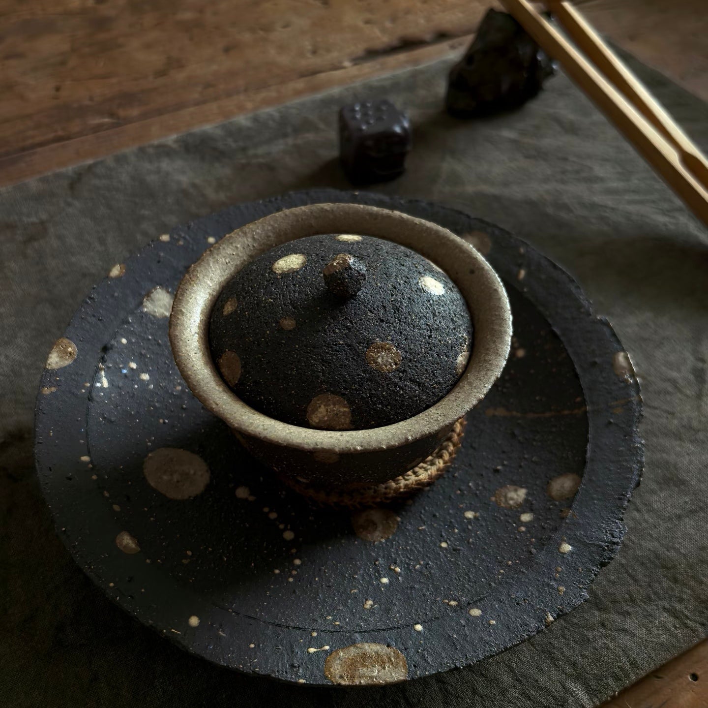 Star-Glazed Set-- Handmade Ceramic