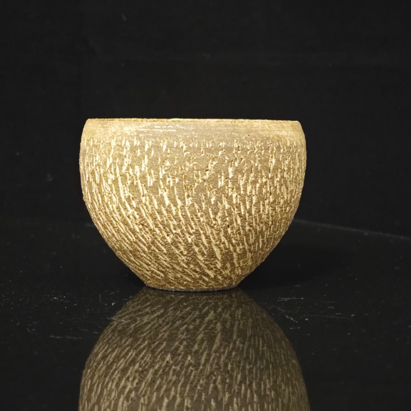 Carved Texture Artisan Cup- Handmade Ceramic