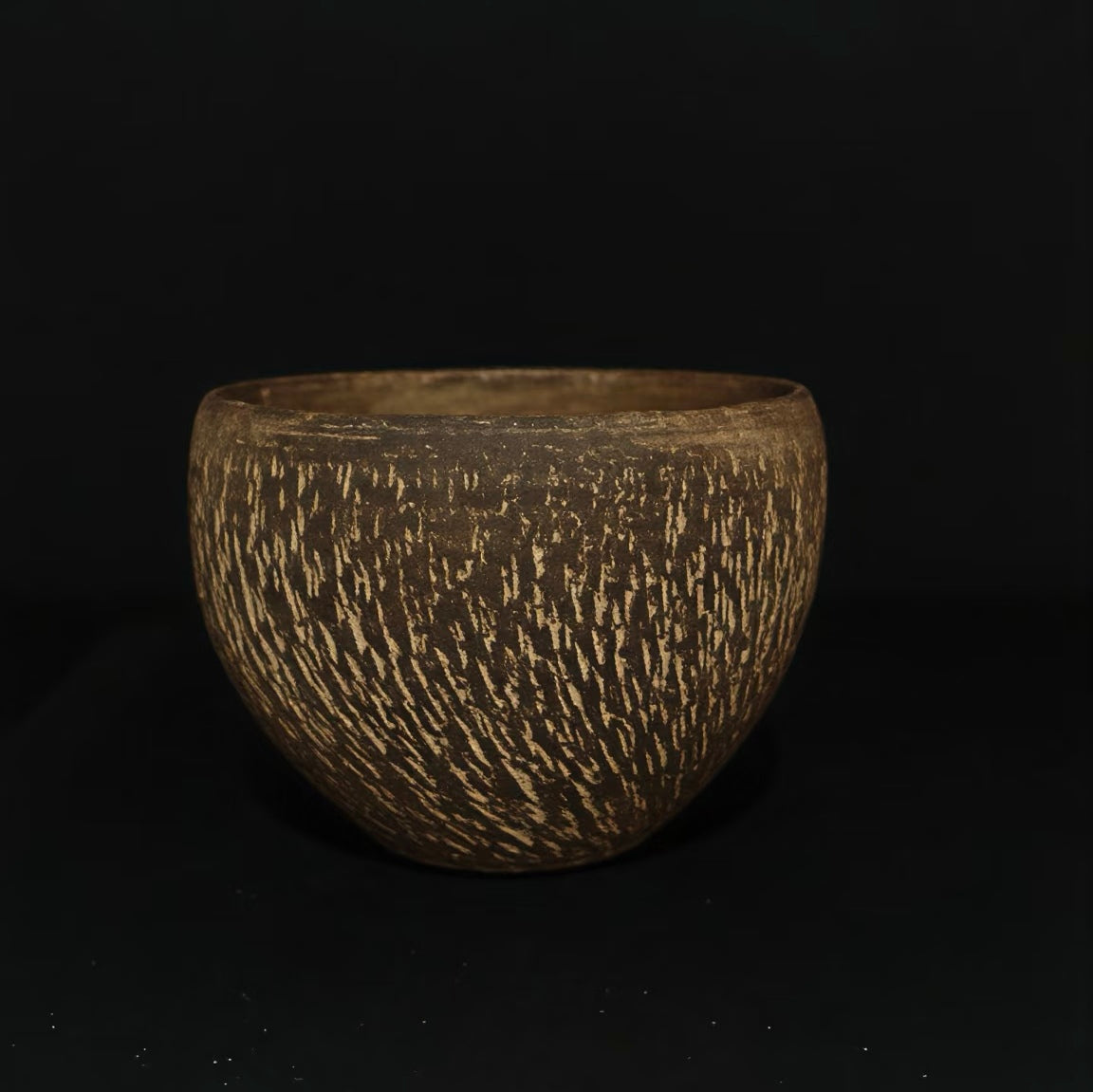 Carved Texture Artisan Cup- Handmade Ceramic