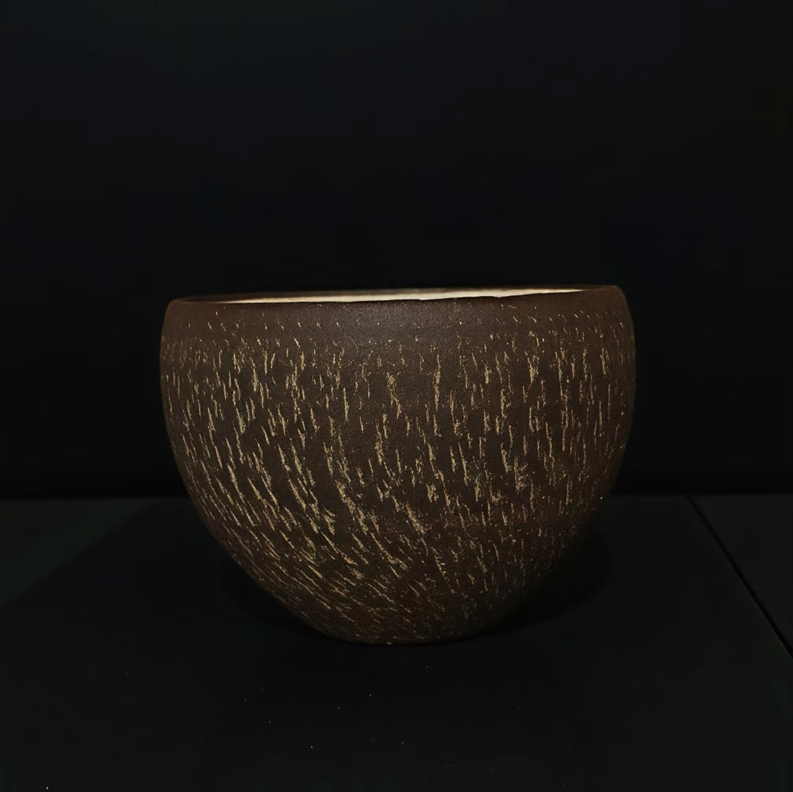Carved Texture Artisan Cup- Handmade Ceramic