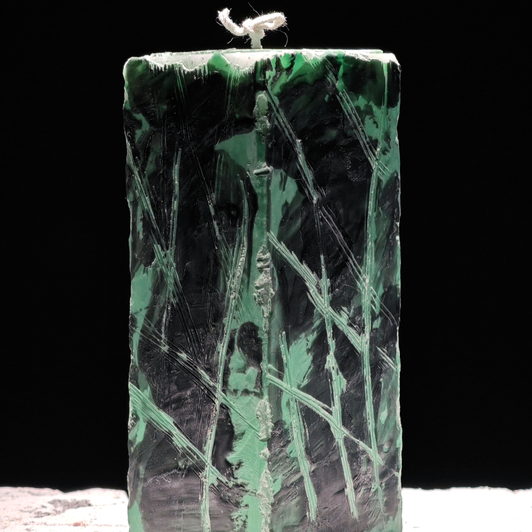 Interwoven Color Pillar Candle Set- Handmade Candle