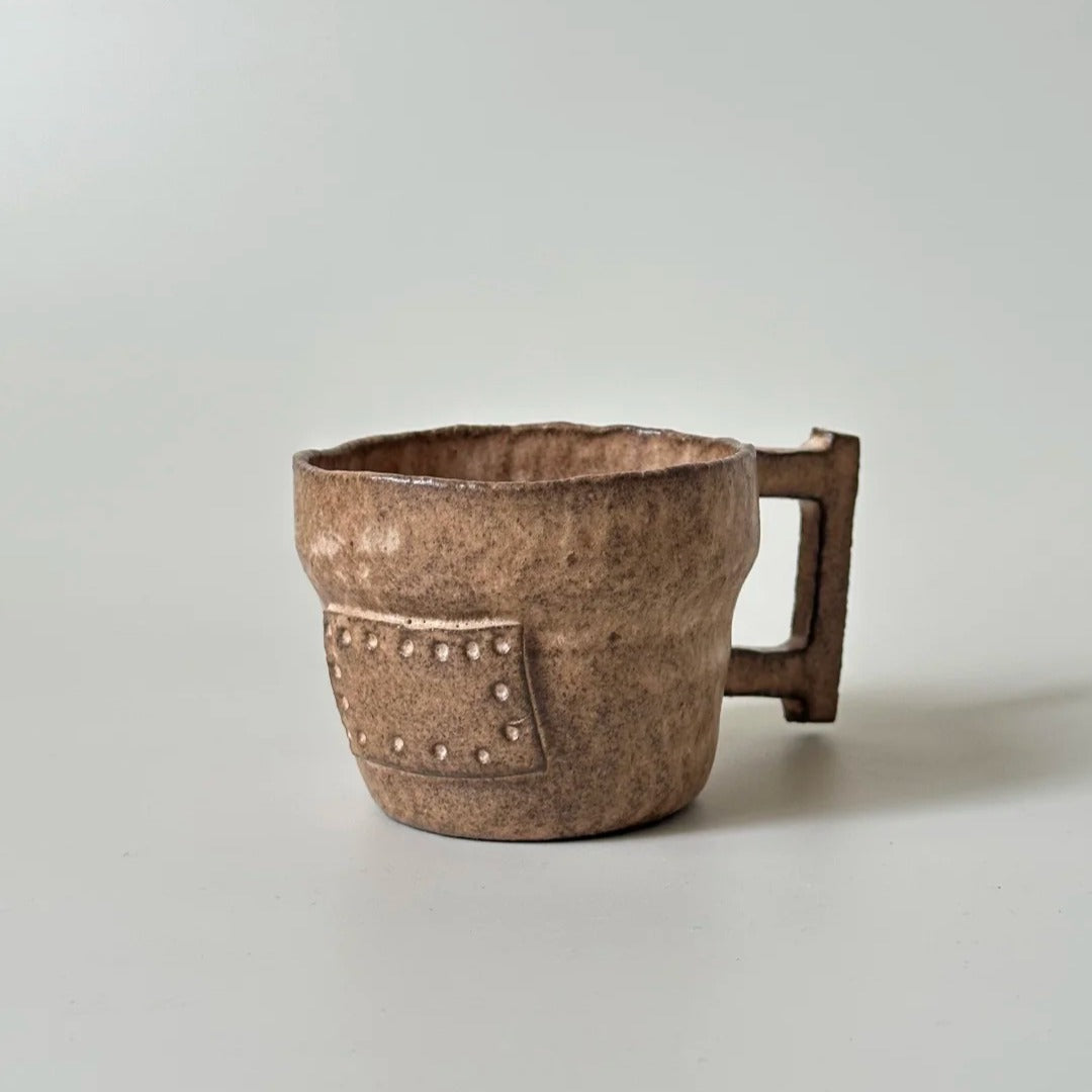 Square Handle Rivet Mug - Handmade Ceramic