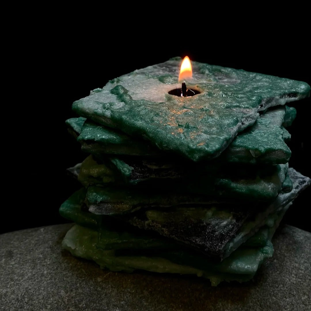 Moss Layer Candle - Handmade Candle