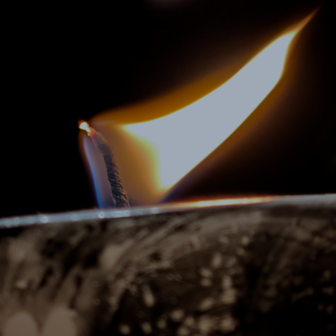 Floral Texture Pillar & Square Candle Set - Handmade Candle