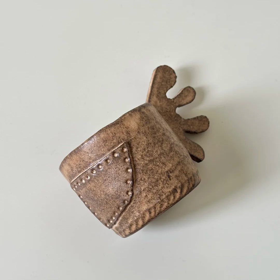 Crest Handle Mug - Handmade Ceramic