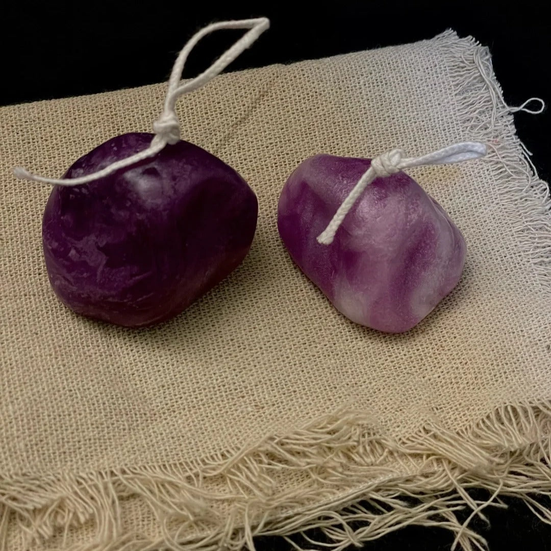 Colorful Jade Stone Candle - Handmade Candle