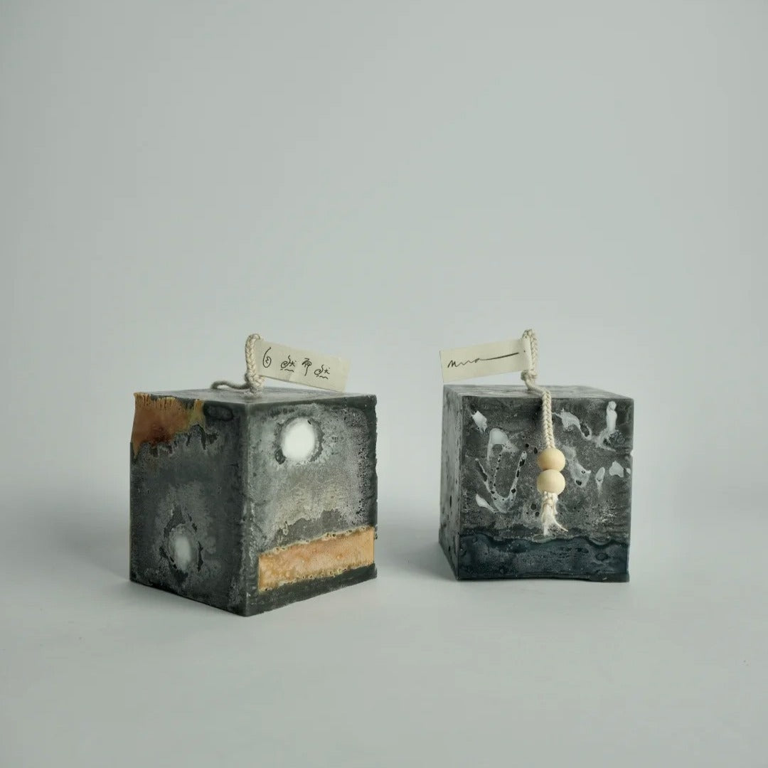 Stone Texture Candle--Handmade Candle