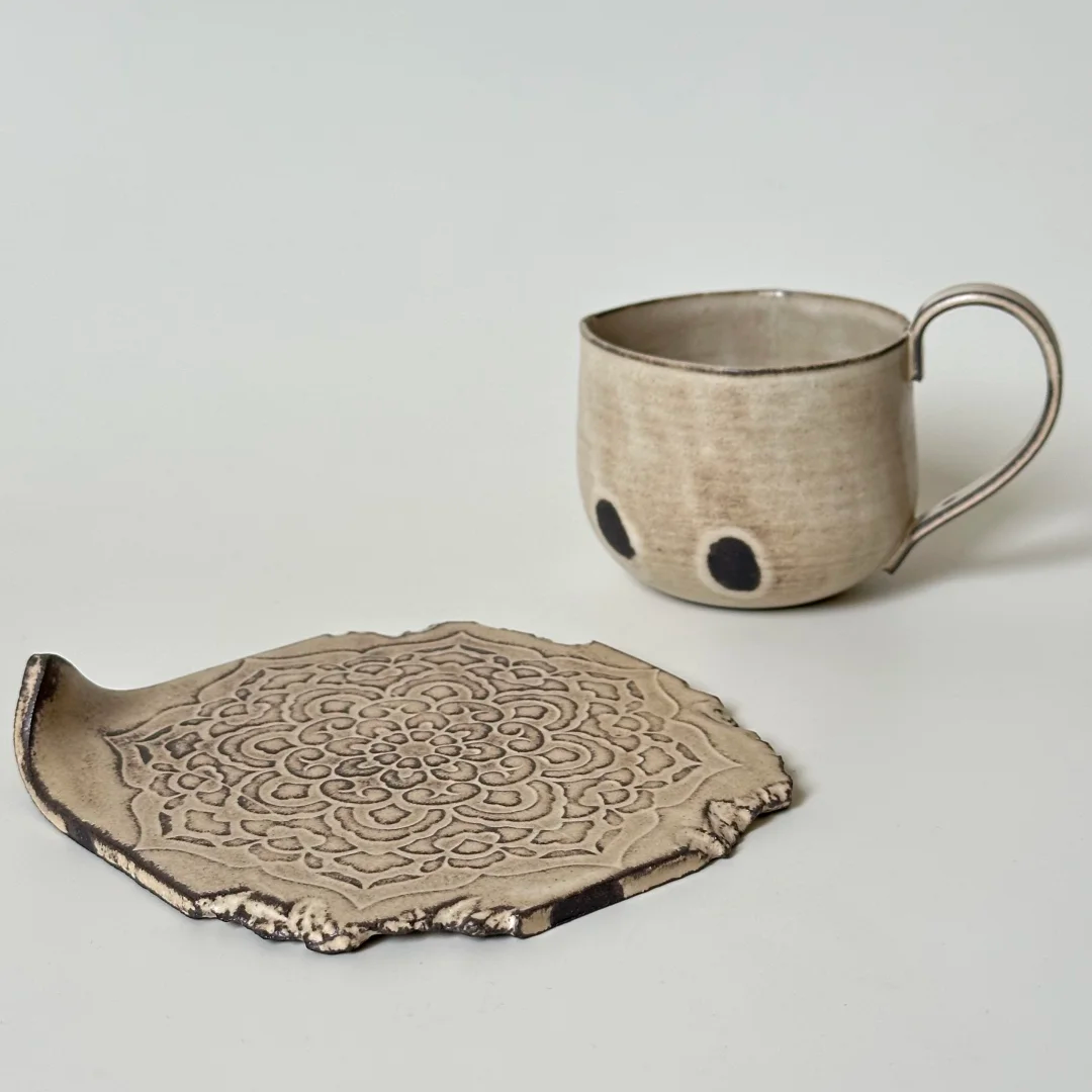 Whimsical Eye Ceramic Set Handmade Ceramic