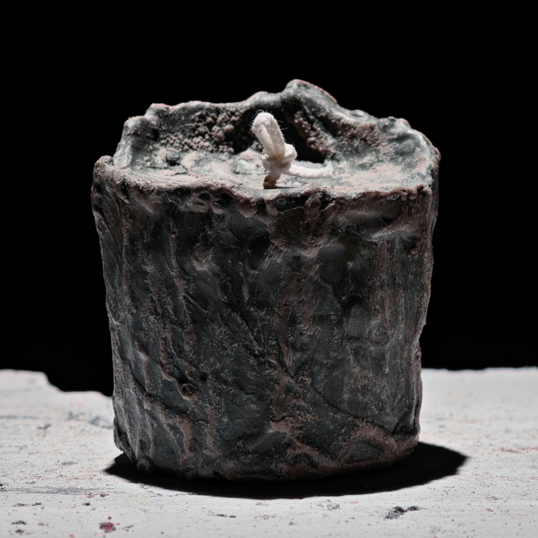 Rock Texture Column Candle Set - Handmade Candle